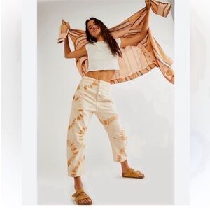 Free People Osaka Tie Dye Straight Leg Jeans Size: 30 Inseam: 23” Retail $138